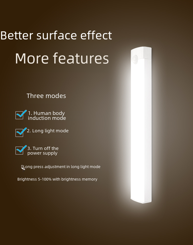 LED Closet Light with Motion Sensor and USB Charging